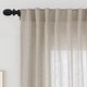 preview thumbnail 26 of 46, Linen Blend Light Filtering Back Tab/Rod Pocket Panel Pair(Set of 2)