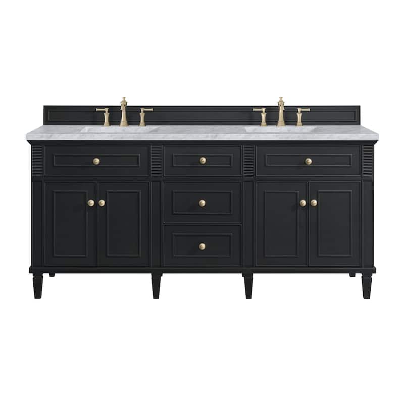 James Martin Vanities 424-V72-3CAR Lorelai 72" Double Basin Wood