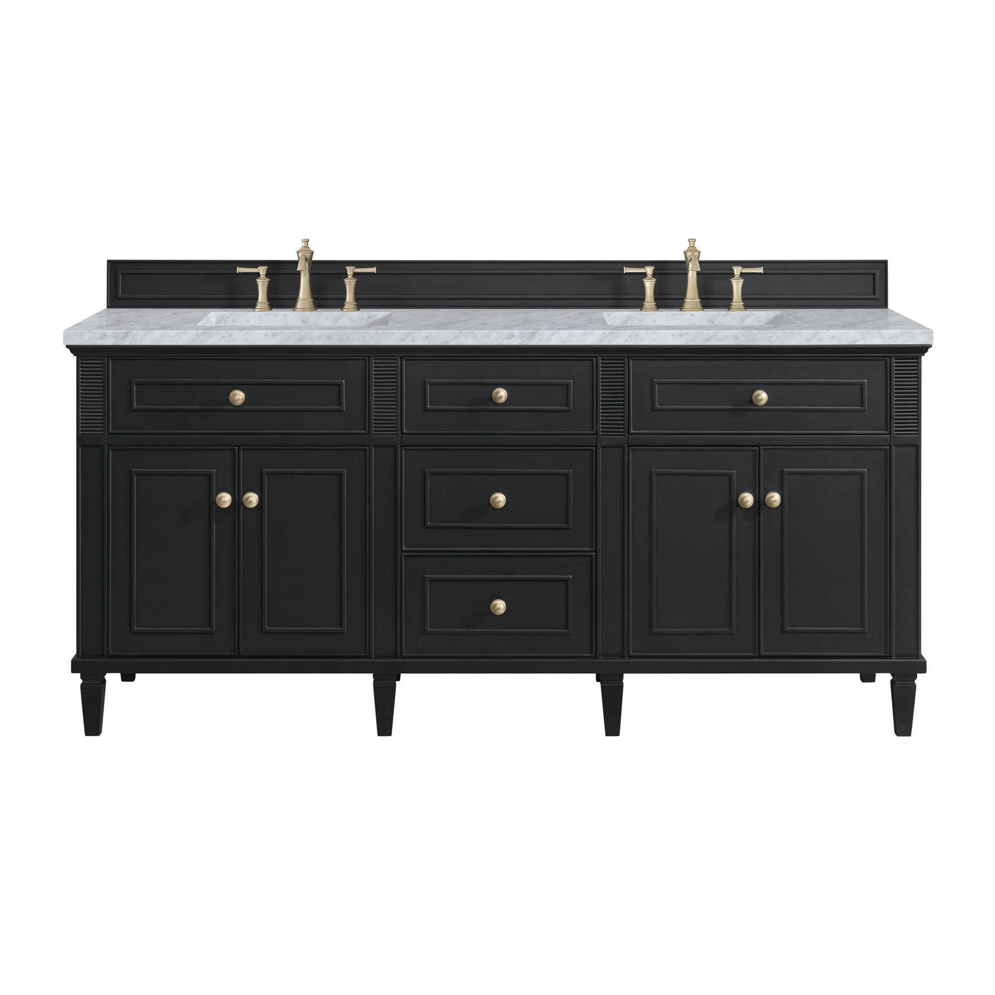 James Martin Vanities 424-V72-3CAR Lorelai 72" Double Basin Wood