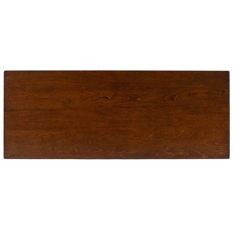 Larina 36 in. W Rectangular Wood 2-Drawer Console Table with Lower Open Shelf