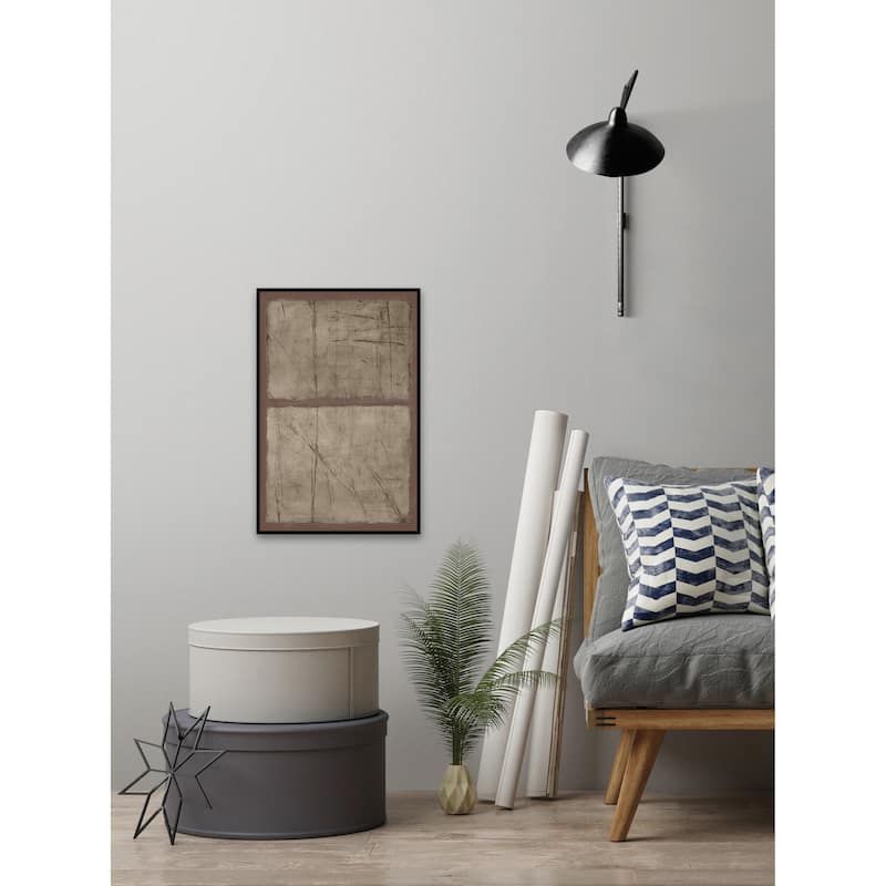 'Northern Passage' Floater Framed Painting Print on Canvas