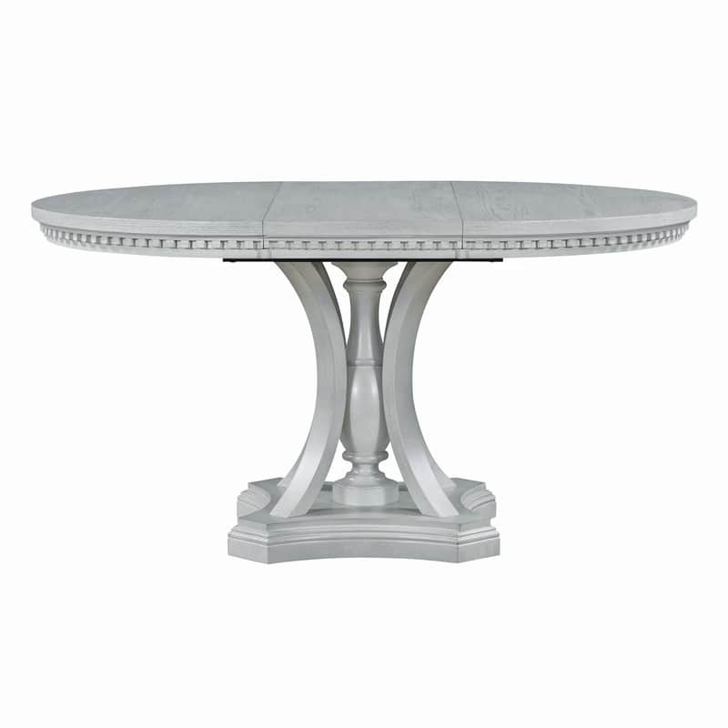 Retro 58" Round Extendable Dining Table