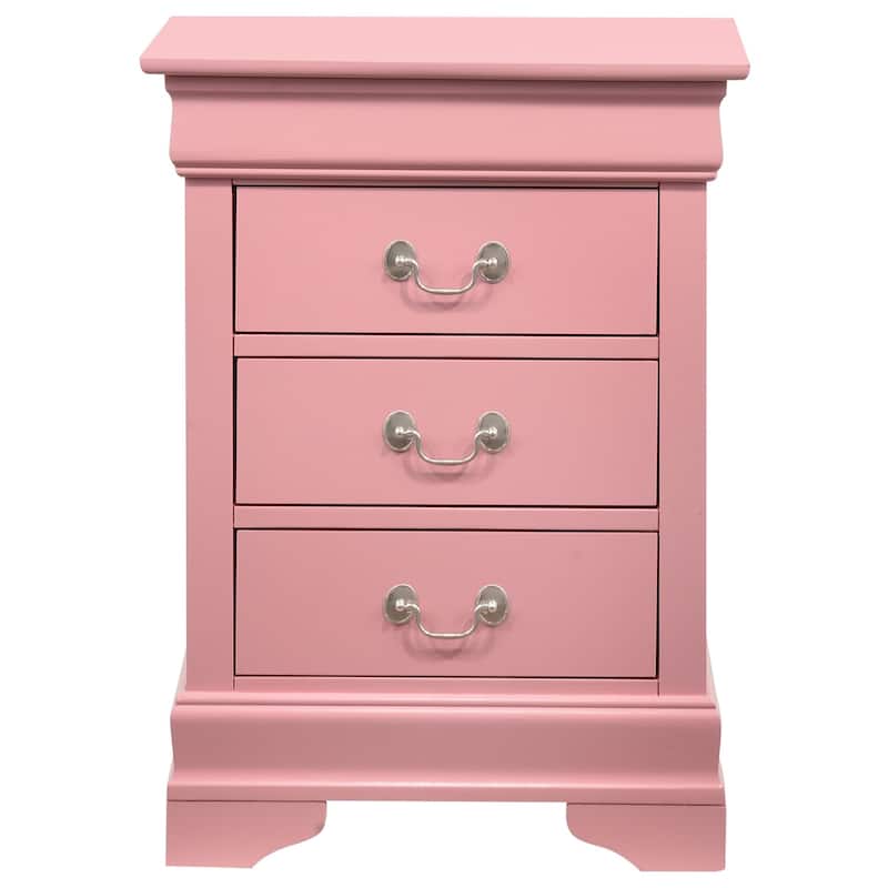 Louis Phillipe 3-drawer Nightstand