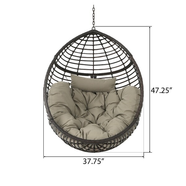 Layla wicker hanging on sale chair