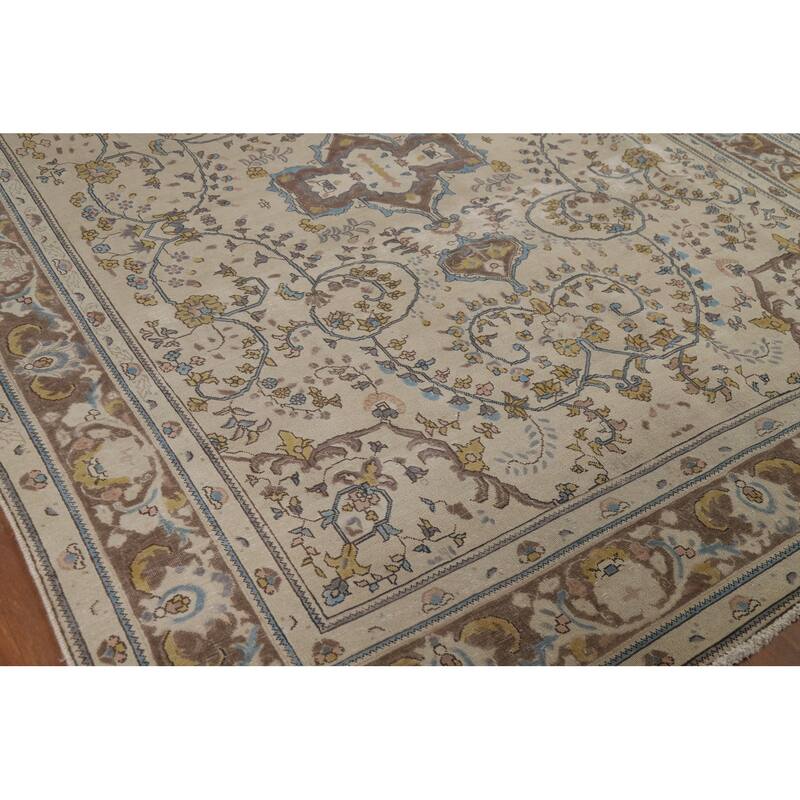 Tabriz Persian Area Rug Traditional Handmade Wool Carpet - 8'0"x 10'7"