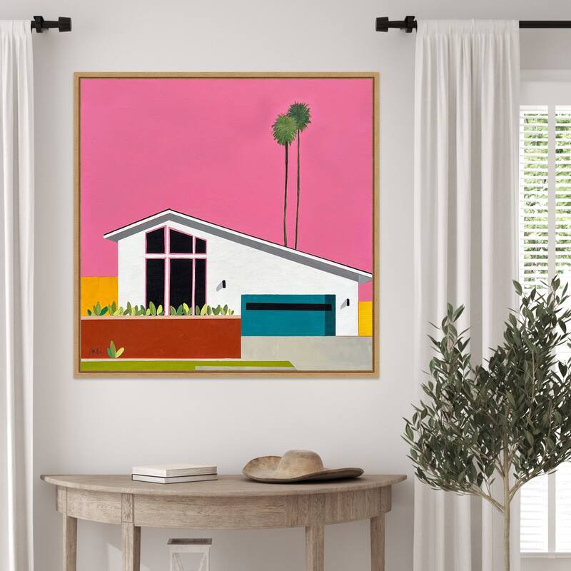 Sunkissed Suburbia 6 by Jan Weiss Framed Canvas Wall Art Print