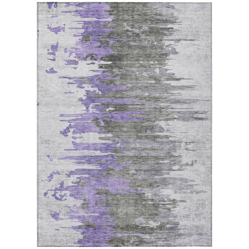 HomeRoots Abstract Transitional Rectangle Outdoor Rug