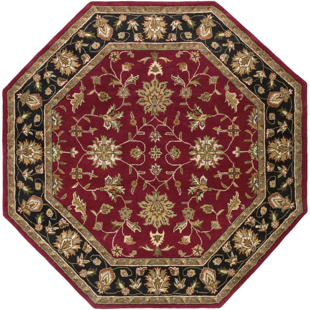 Livabliss Crowne Traditional Border Area Rug