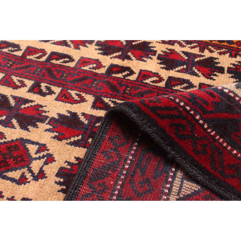 ECARPETGALLERY Hand-knotted Teimani Tan Wool Rug - 2'11 x 5'3