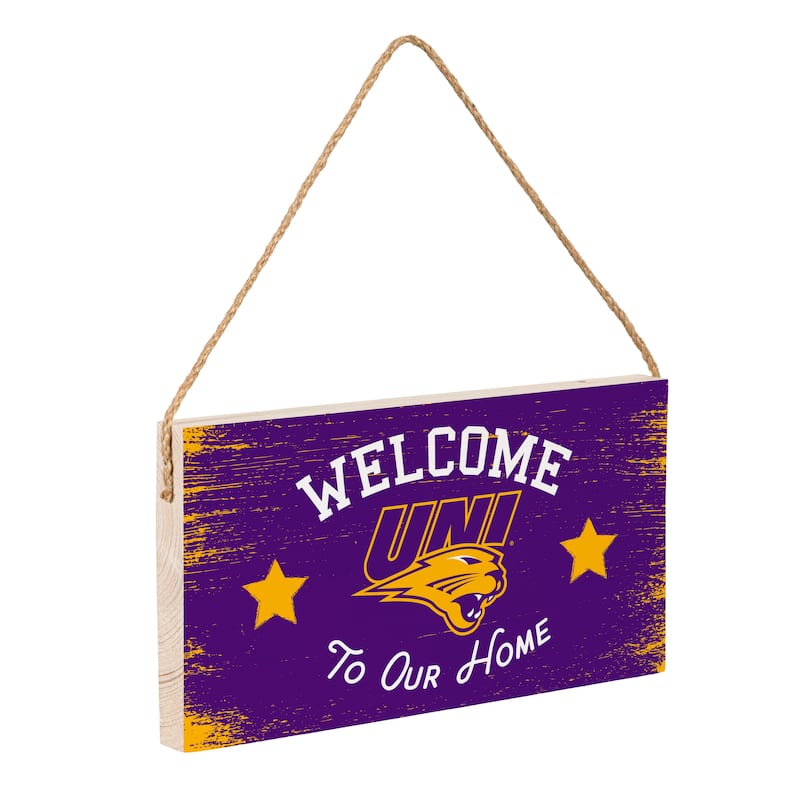University of Northern Iowa Wooden Door Decor Wall Sign - Multi-Color