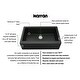 preview thumbnail 41 of 62, Karran Farmhouse/ Apron-front Quartz Single Bowl Kitchen Sink
