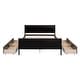 preview thumbnail 109 of 158, (Twin/Full/Queen)Curved Legs Design Platform Bed Frame with 4 Drawers