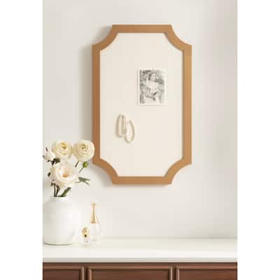 Kate and Laurel Holbrook Scalloped Rectangle Framed Pinboard
