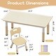 preview thumbnail 10 of 12, Kids Table and 4 Chair Set Height Adjustable Toddler Table Set