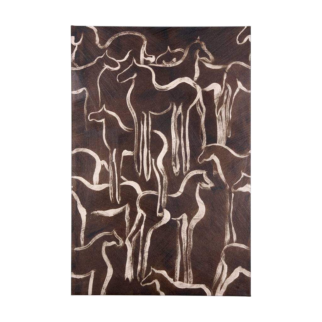 Horse Herd IV (40 x 60) Canvas Art Print