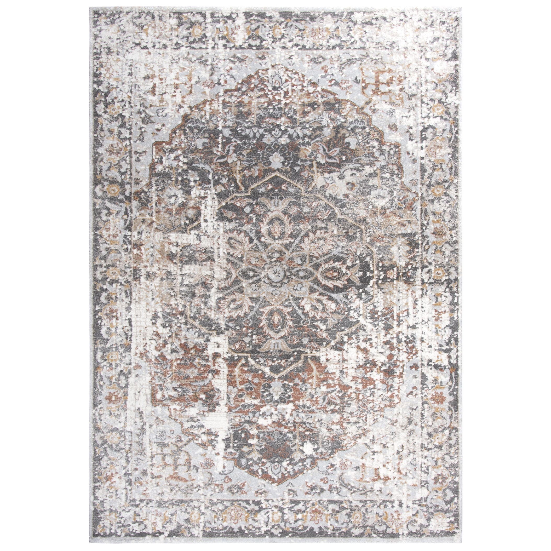 Alora Decor Lavish Transitional Medallion Accent Rug