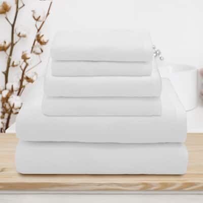 Authentic Hotel and Spa 100% Turkish Cotton Ediree 6-Piece Towel Set