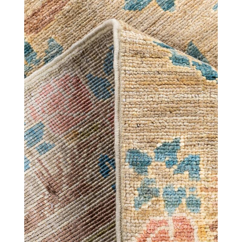 Contemporary Overdyed Wool Hand Knotted Runner - 2' 8" x 10' 0"
