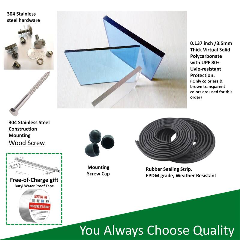 Door Window Awning for Masonry Concrete Wall House