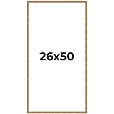 26x50 Frame Gold Picture Frame - Complete Modern Photo Frame Includes
