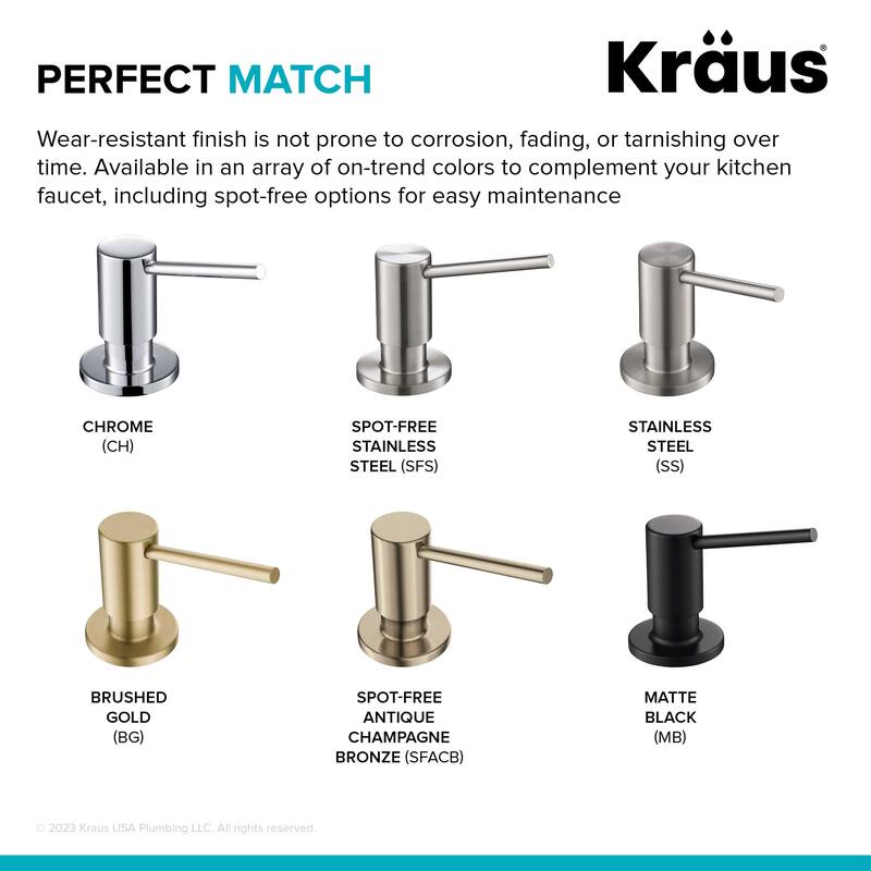 Kraus Kitchen Soap and Lotion Dispenser