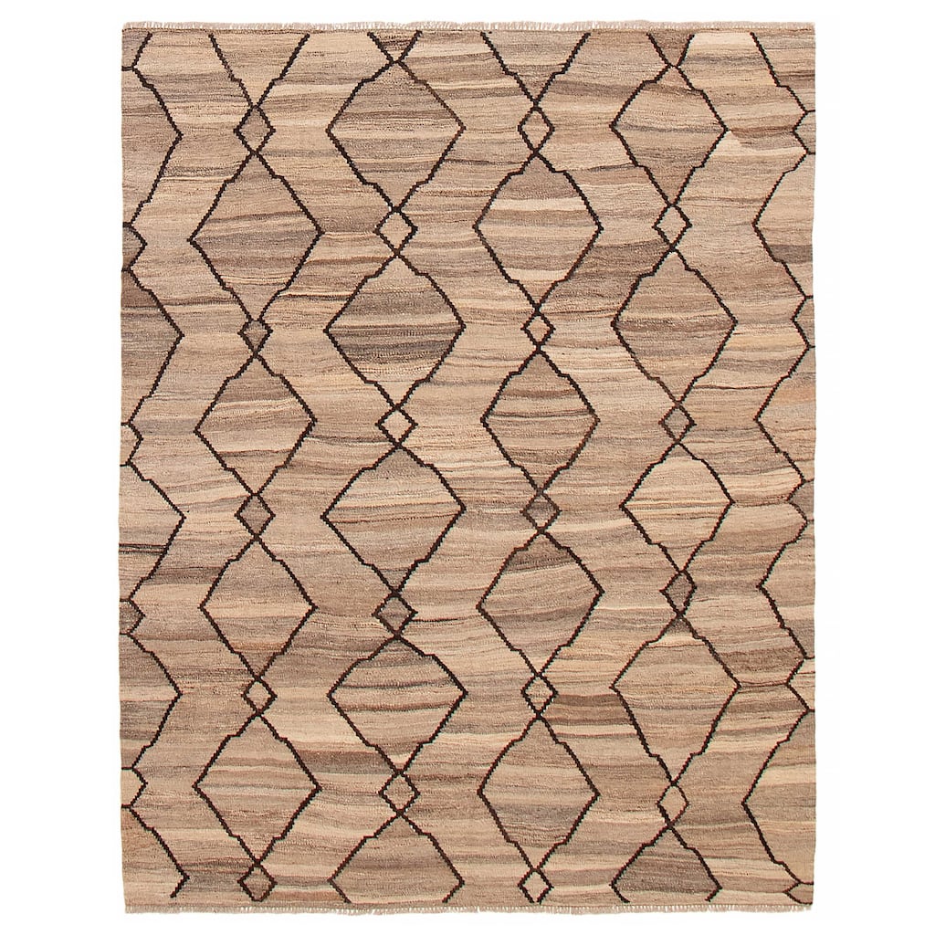 Sivas Taupe Kilim 6'1" x 7'10" - 6'1 x 7'10