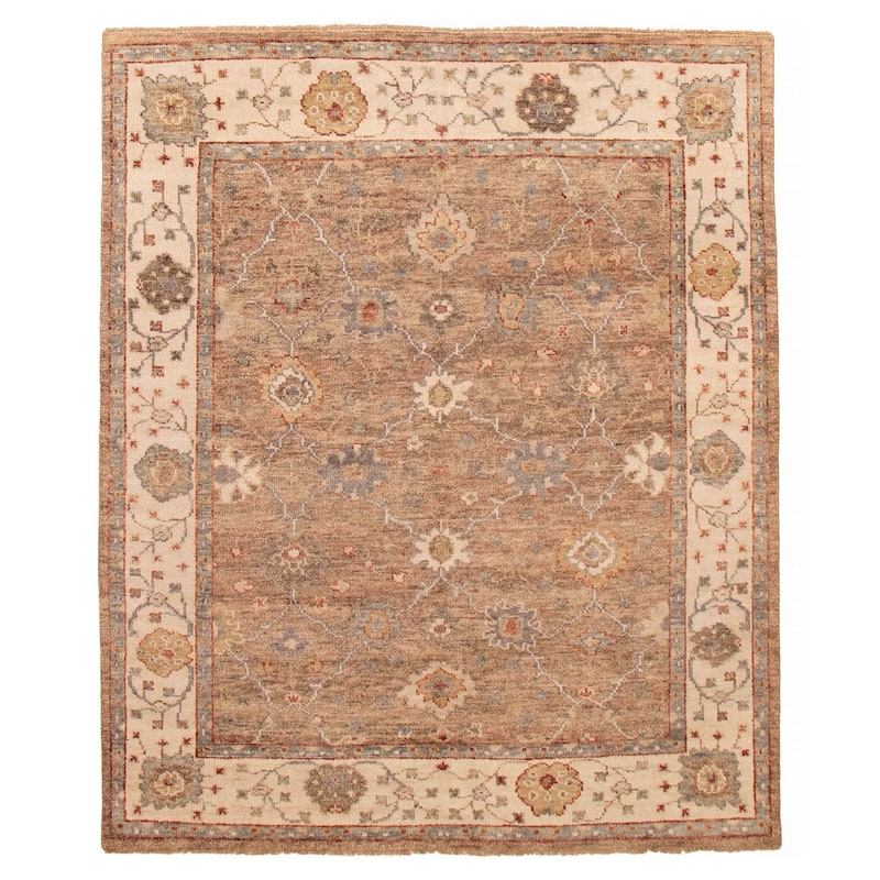 ECARPETGALLERY Hand-knotted Jules Serapi Brown Wool Rug - 7'11 x 9'6 - Brown - 7'11 x 9'6