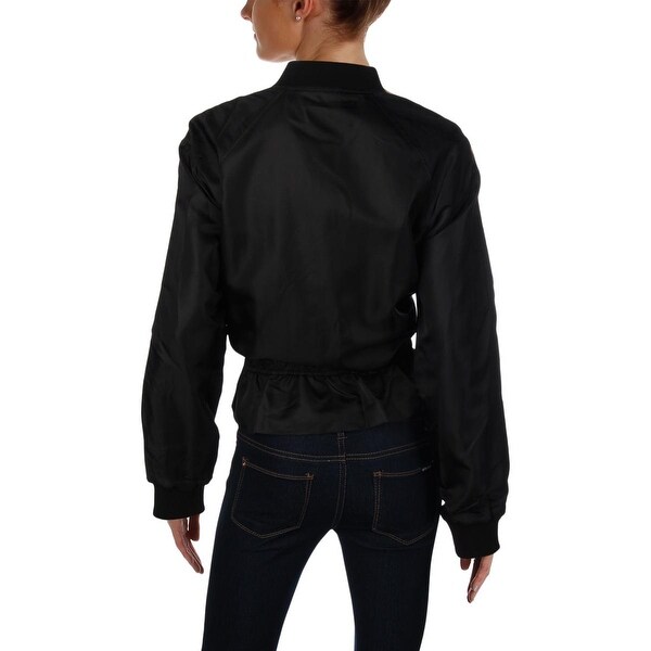 frame peplum denim jacket