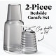 preview thumbnail 9 of 12, American Atelier Bedside Water Carafe with Footed Glass/Lid