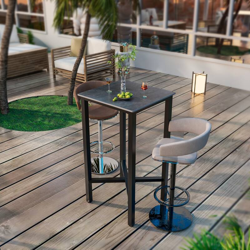 Bar Height 41.4" Dining Table - 27.55x27.55x41.4 inch