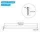 PATIKIL 12 Inch Drawer Slides, 4 Pcs Plastic Guide Rails Side Mounted - View #6