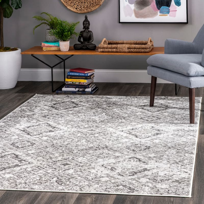 Nuloom Vintage Gretel Area Rug - 3' x 5' - Grey - Rectangle