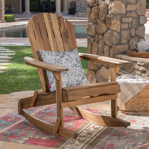 Malibu Outdoor Adirondack Rocking Chair by Christopher Knight Home