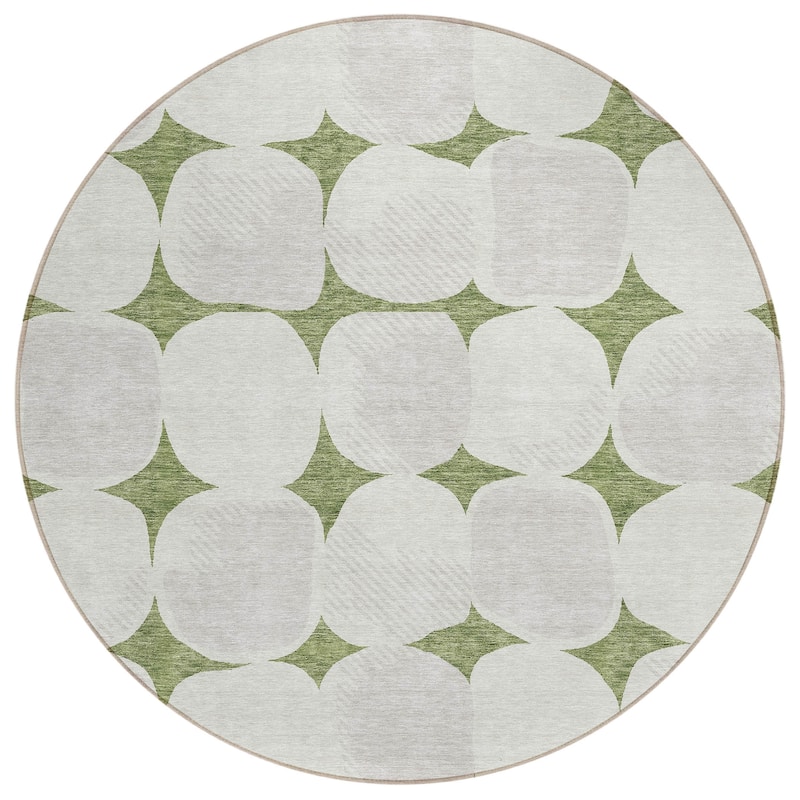Machine Washable Indoor/ Outdoor Chantille Modern Puffy Rug