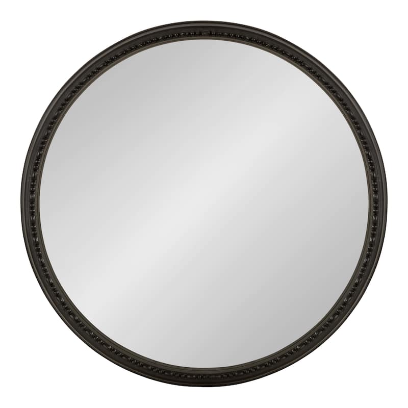 Kate and Laurel Astele Round Framed Mirror - 24" Diameter - 24" Diameter