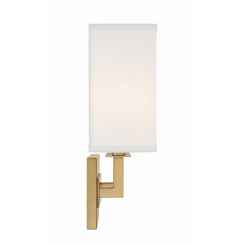 Durham 2 Light Vibrant Gold Sconce - 12.75"W x 12.25"H x 3.75"D