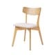 preview thumbnail 90 of 141, Christopher Knight Home - Chazz Mid-Century Modern Upholstered Dining Chairs Set with Solid Wood Splayed Leg