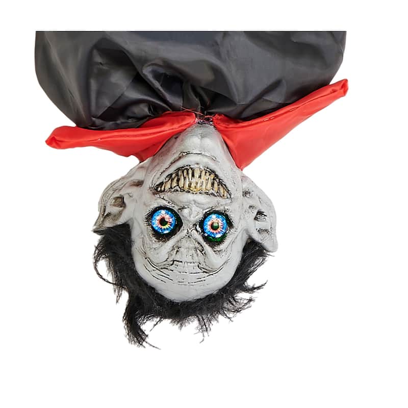 42" Hanging Upside Down Animated Halloween Vampire