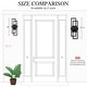 preview thumbnail 7 of 33, Modern Geometric Matte Black LED Flush Mount Wall Sconce Set of 2 or 1