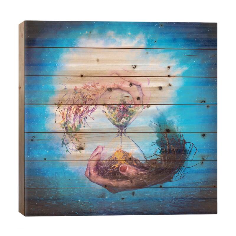 Where Stories Unfold Print On Wood by Mario Sanchez Nevado - Multi-Color - 26x26x1.5