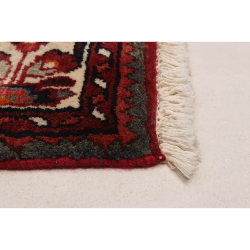 ECARPETGALLERY Hand-knotted Anadol Red Wool Rug - 3'7 x 10'6