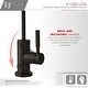 preview thumbnail 16 of 30, Kitchen Sink Drinking Water Faucet, Commercial Water Filtration Faucet, Stainless Steel, Contemporary Style High-Spout