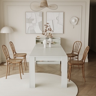 Modern Extendable Dining Table with Storage for Small Spaces - Bed Bath ...