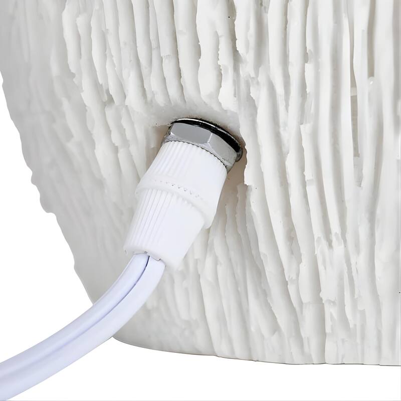 Mushroom table lamp modern organic resin ambient lighting cozy home