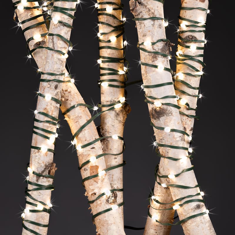 50 ft Connectable Ribbon Wrap Light with Green Wire