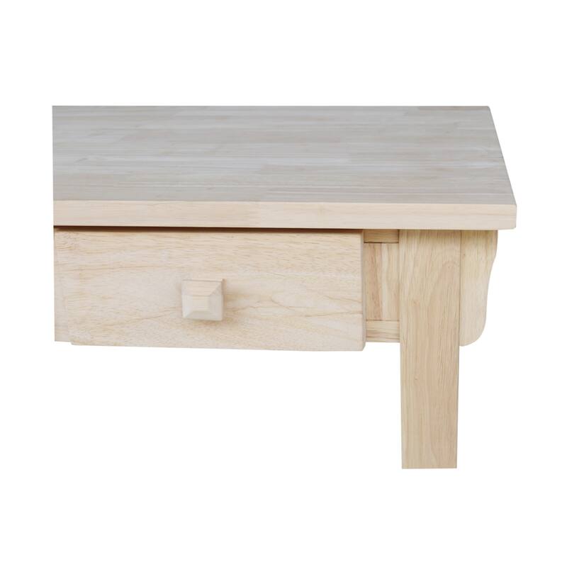 Mission Solid Wood Unfinished Computer Desk