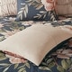 preview thumbnail 9 of 16, Madison Park Maia Navy Blush Floral Print 8-piece Cotton Comforter Set