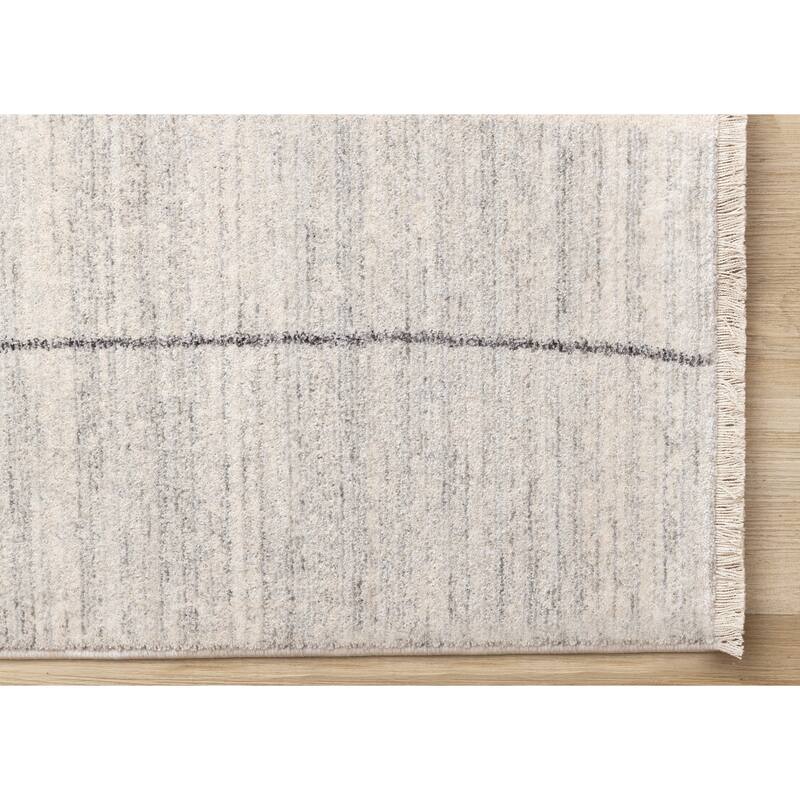 Olivia Collection - Cream Brown Grey Modern Area Rug