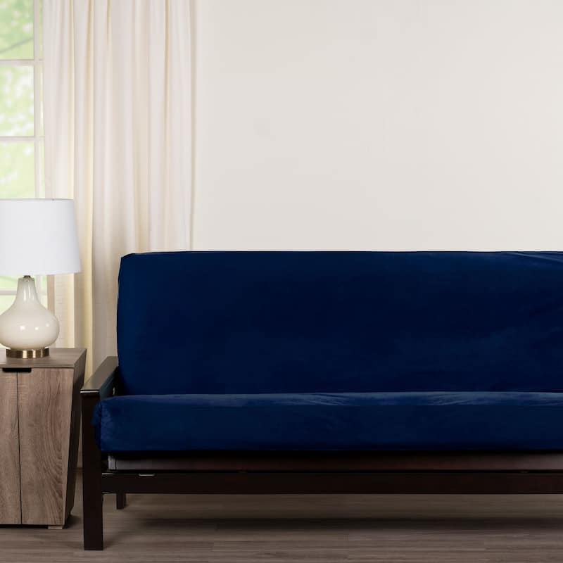 Tender Night Velvety-Soft Full Size Futon Cover - N/A - Tender Night Navy