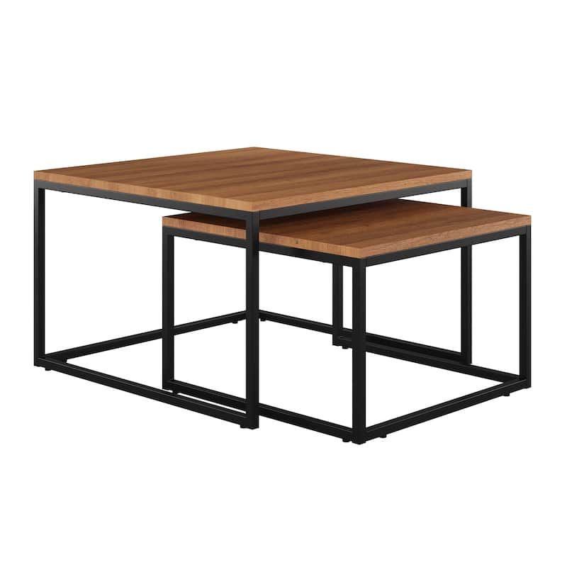 Set of 2 Square Nesting Coffee Table